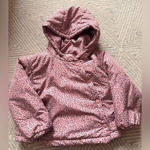 Mango FLOWERS PRINT QUILTED ANORAK